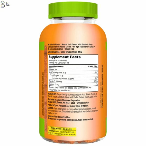Kirkland Adulte Vitamine C 250mg – Image 2