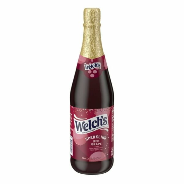 Cocktail de Jus Welch’s Sparkling Sans Alcool au Raisin Rouge 750ml