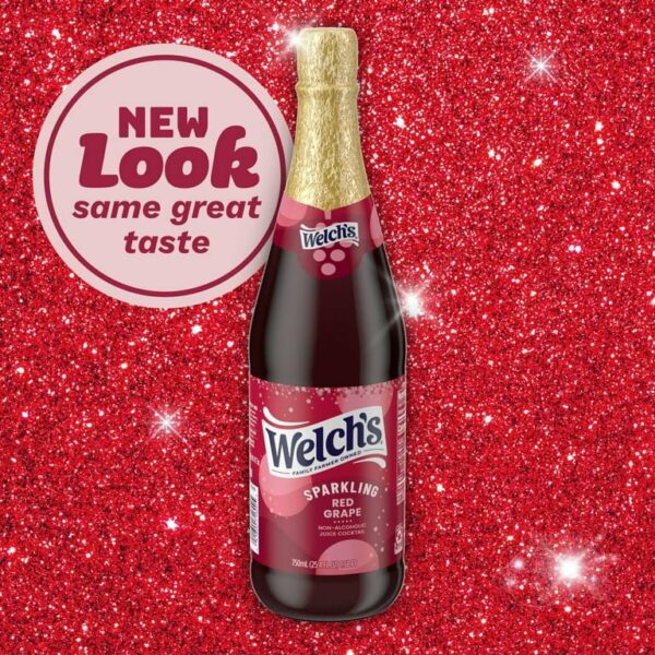 Cocktail de Jus Welch’s Sparkling Sans Alcool au Raisin Rouge 750ml – Image 2