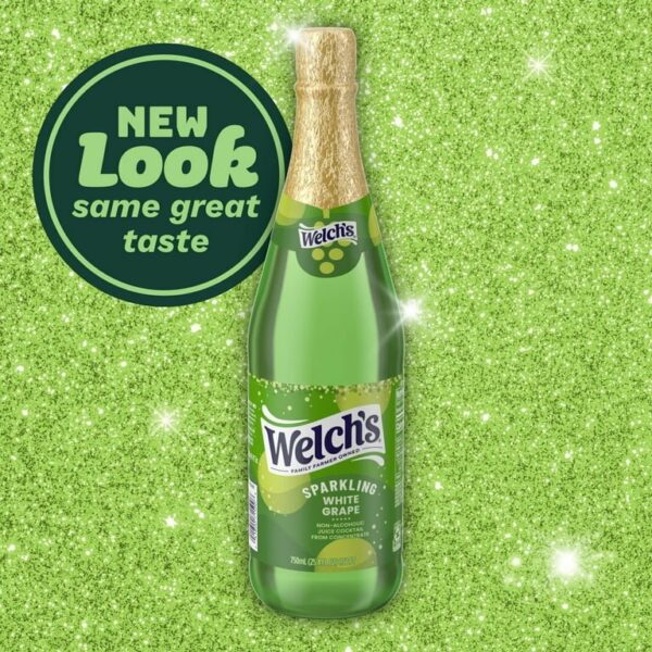 Cocktail de Jus Welch’s Sparkling Sans Alcool au Raisin Blanc 750ml – Image 2