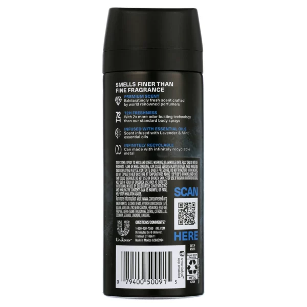 Déodorant AXE Blue Lavender Atomiseur Corporel – Image 3