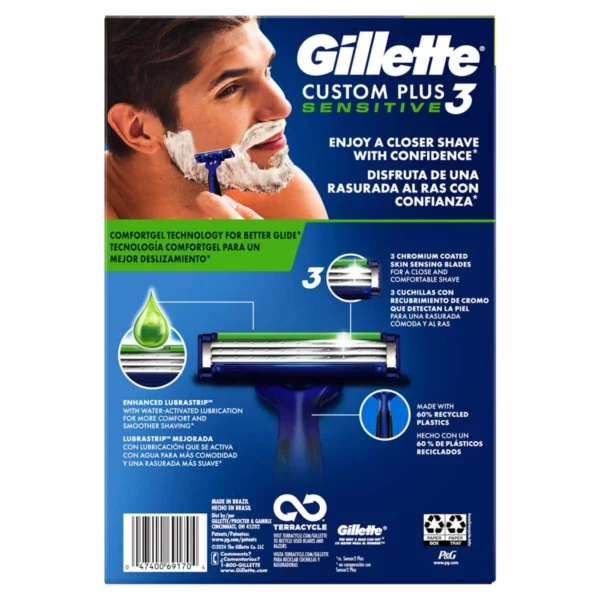 Rasoir Gillette Custom Plus 3 Homme – Image 2