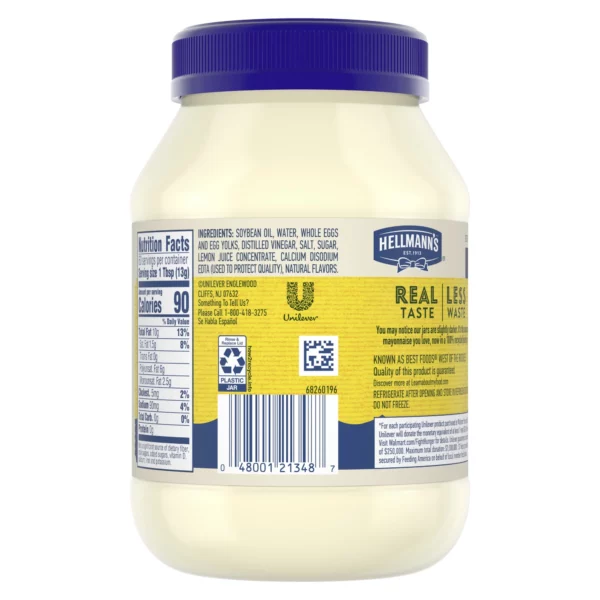 Mayonnaise Hellmann's Real 1,42 L – Image 2