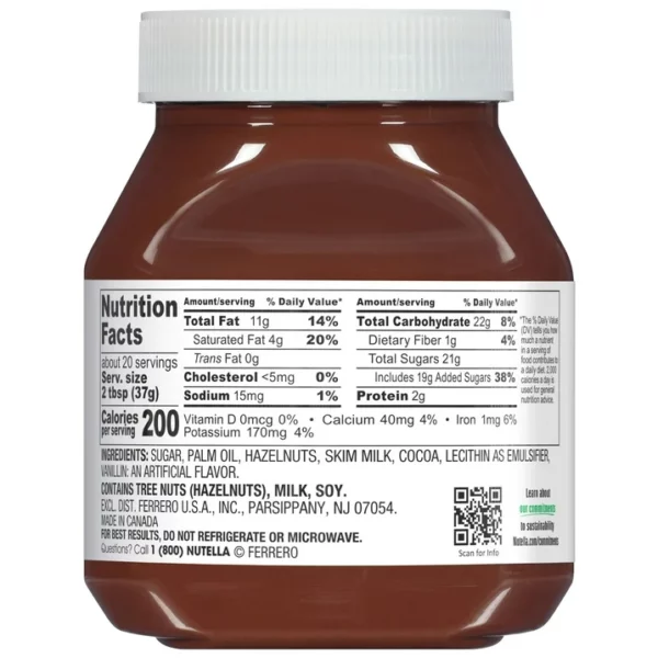 Nutella Pâte à Tartiner au Chocolat – Image 3