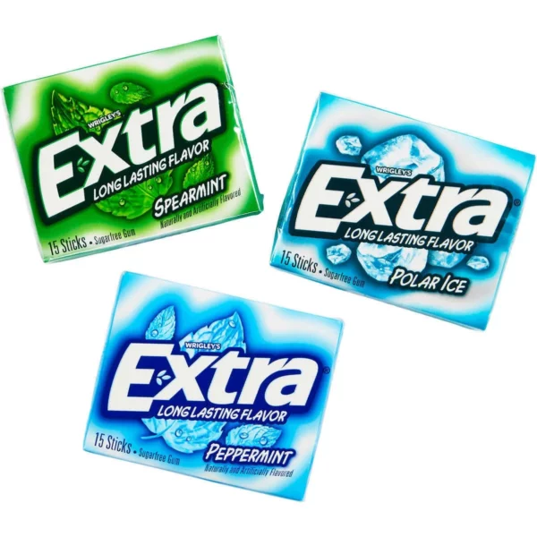 Chewing Gum Extra Polar Ice, Spearmint, Peppermint