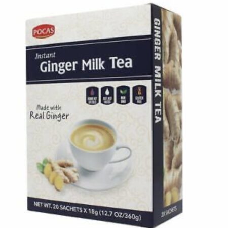 Thé au Lait et Gingembre Pocas , 360g, 20 Sachets