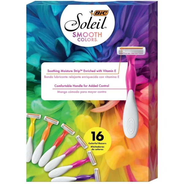 Rasoir BIC Soleil Smooth Color Femmes (Vente en Détails) – Image 2