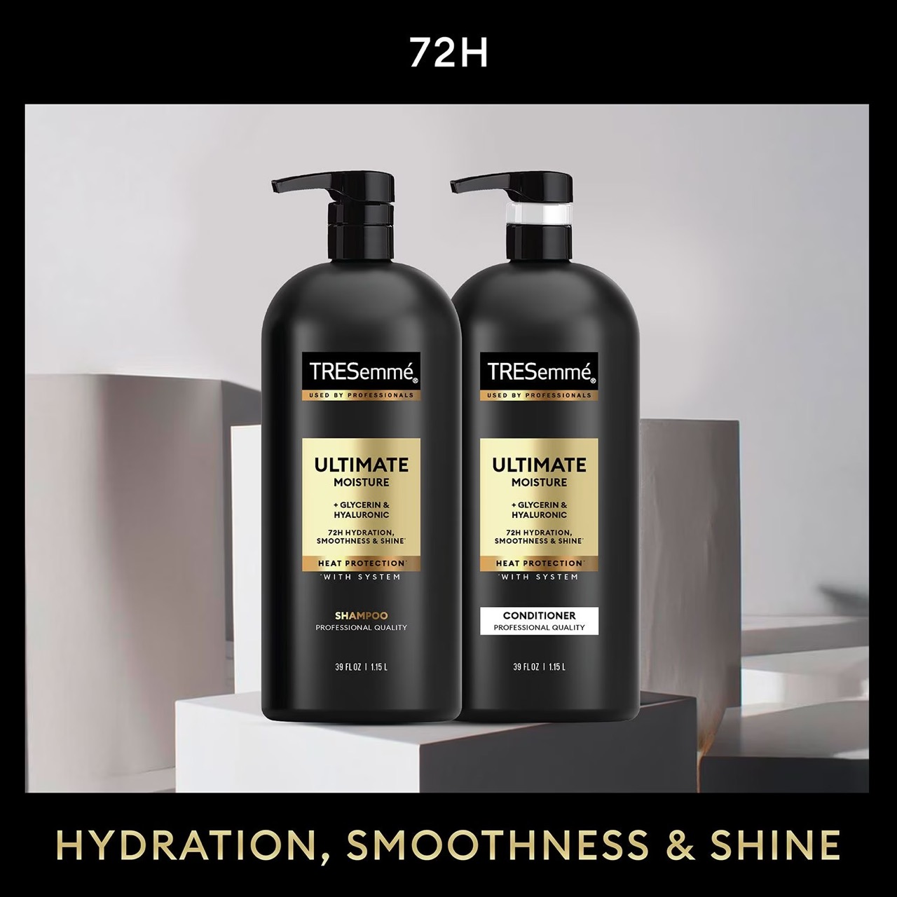 Pack Duo TRESemmé Rich Moisture, Shampooing Et Après-Shampooing, Hydratation Intense À La Vitamine E, 2 x 1,15 L – Image 4