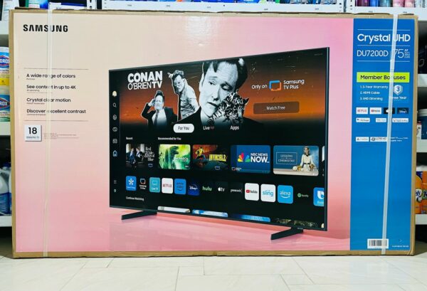 Téléviseur Samsung Smart TV Ultra HD 4K 75 Pouces DU7200 – Image 8
