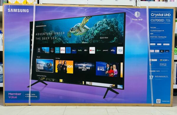 Téléviseur Samsung 70 pouces Crystal Ultra HD 4K CU7000D – Image 6
