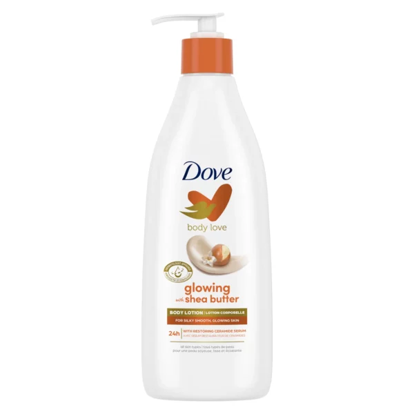 Lait de Corps Dove Body Love Glowing avec Karité