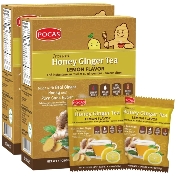 Thé au Gingembre et Citron Pocas - 20 Sachets