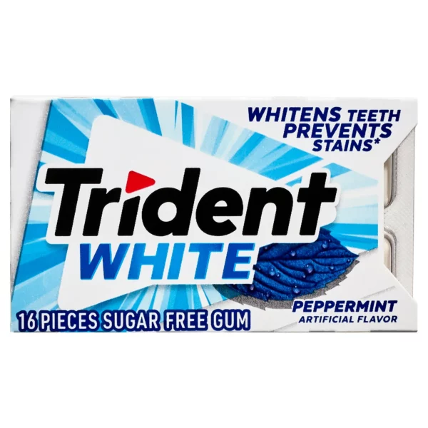 Chewing Gum Trident White Peppermint Sans Sucre