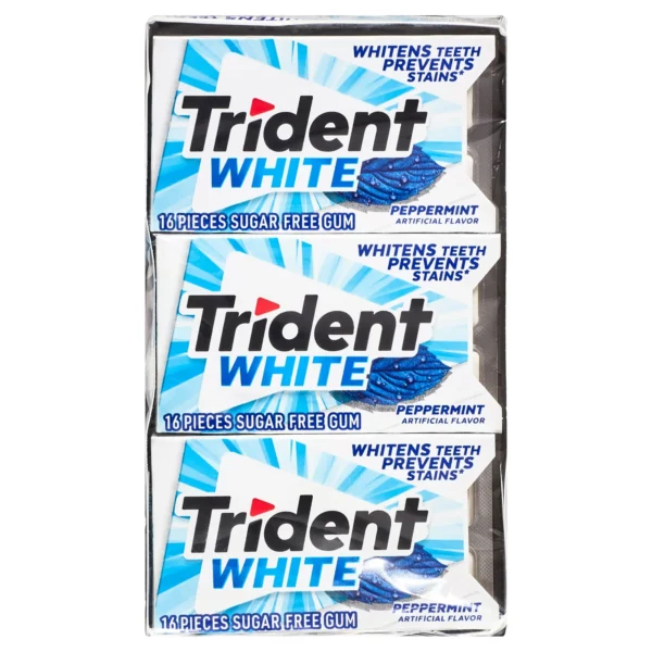 Chewing Gum Trident White Peppermint Sans Sucre – Image 2