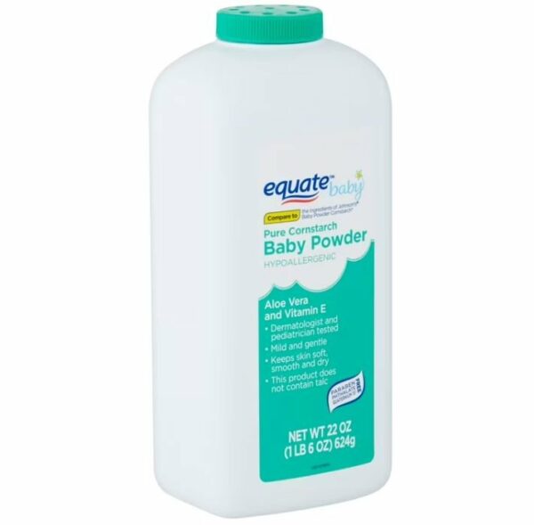Poudre Bébé Equate Baby Cornstarch 624g
