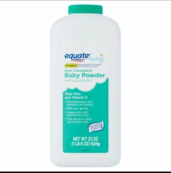Poudre Bébé Equate Baby Cornstarch 624g – Image 3