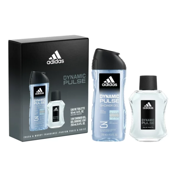 Coffret Adidas Dynamic Pulse Eau de Toilette et Gel de Douche – Image 2