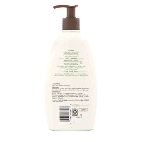 Lait de Corps Aveeno Daily Moisturizing avec Avoine 532 ml – Image 4