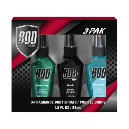 Coffret 3 Parfums Bod Man Black, Fresh Guy, Blue Surf