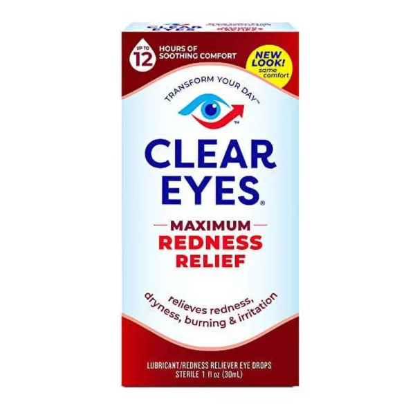 Collyre Contre Les Yeux Rouges Clear Eyes Maximum Red Eye Relief 15 mL