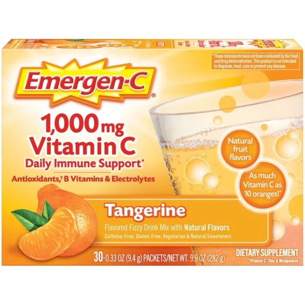 Emergen-C Supplément de Vitamines C et Minéraux 1 000 mg 30 sachets – Image 3