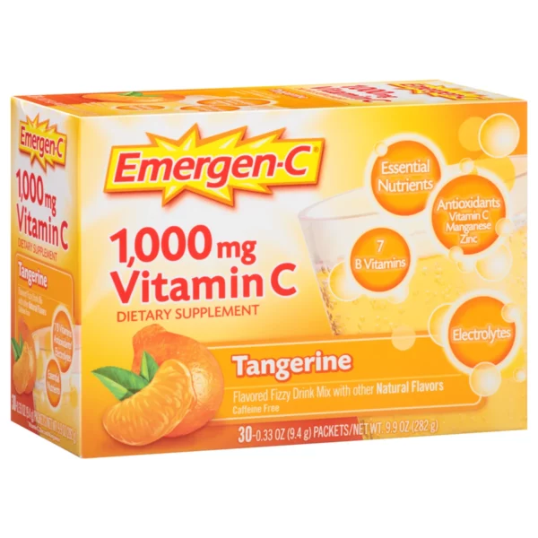 Emergen-C Supplément de Vitamines C et Minéraux 1 000 mg 30 sachets