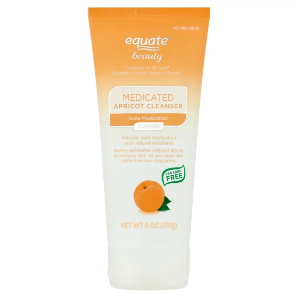 Gommage Anti-Acné Equate Medicated Apricot Cleanser 170g