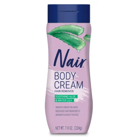 Crème Épilatoire Nair Body Cream Soothing Aloe & Water Lily 224g