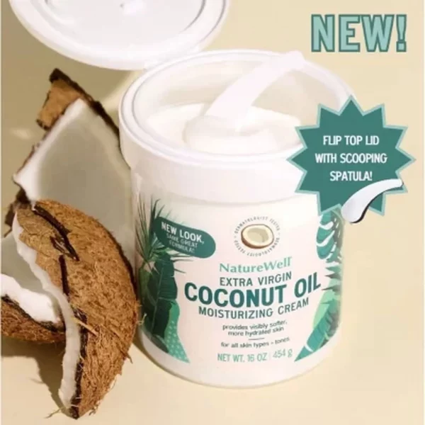 Créme pour le Corps Naturewell Extra Virgin Coconut Oil Moisturizing 454g – Image 3