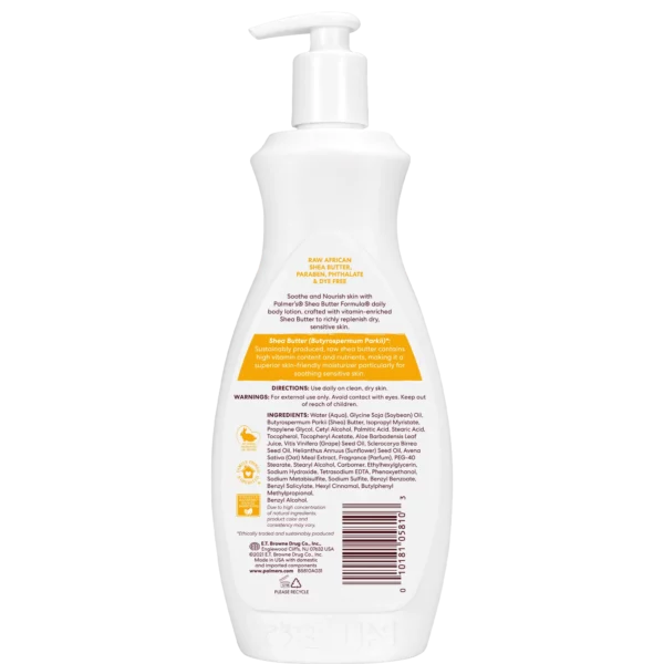Lait de Corps Palmer's Shea Butter Formula Raw Shea Nourish 591 ml – Image 4