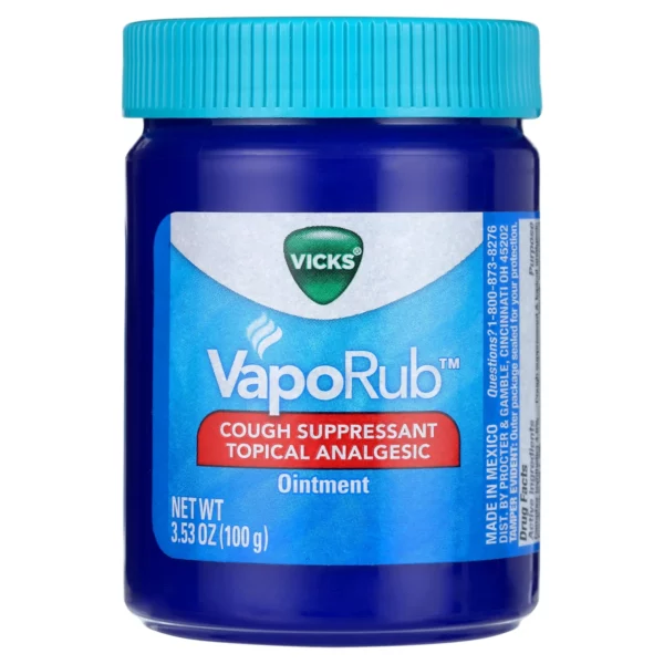 Pommade Vicks VapoRub Cough Suppressant Topical Ointment 100g