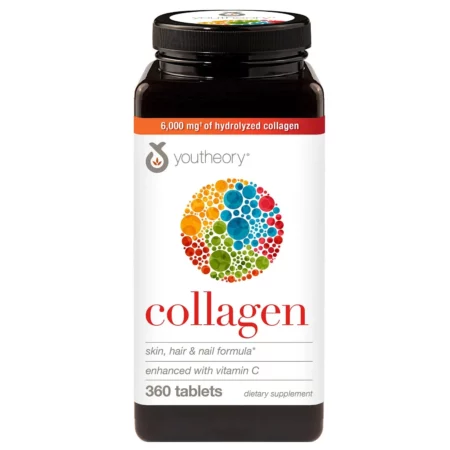 Collagène Youtheory Peau, Cheveux, Ongles 360 Comprimés