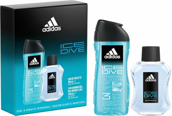 Coffret Adidas Ice Dive Eau de Toilette et Gel de Douche – Image 2