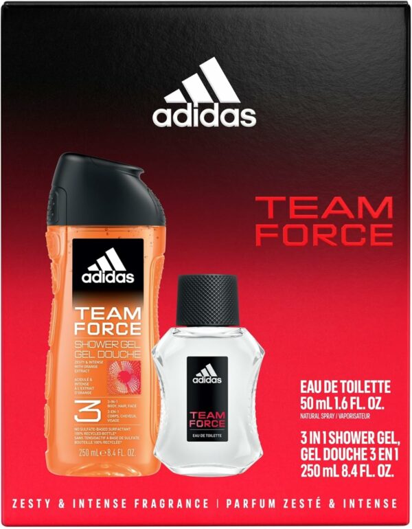 Coffret Adidas Team Force Eau de Toilette et Gel de Douche