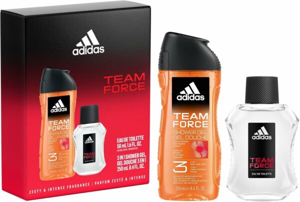 Coffret Adidas Team Force Eau de Toilette et Gel de Douche – Image 2