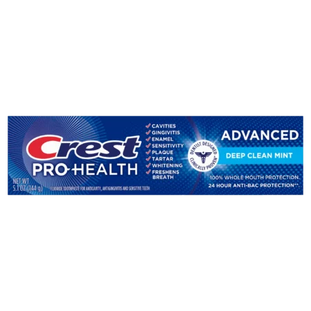 Dentifrice Crest Pro Health Advanced Deep Clean Mint 144g