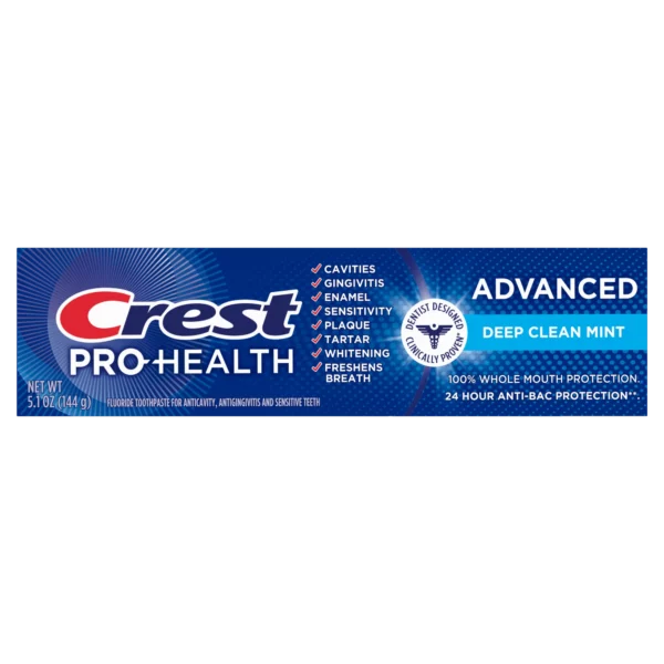 Dentifrice Crest Pro Health Advanced Deep Clean Mint 144g