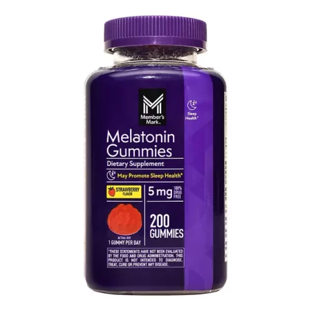 Melatonin Gummies Member’s Mark 5mg, 200 Gommes