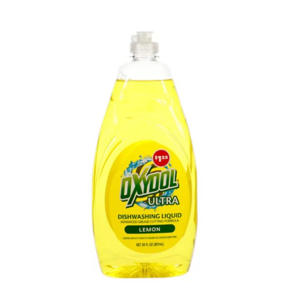Détergent Liquide Cuisine Oxydol Ultra Dishwashing Citron 887 ml – Image 2