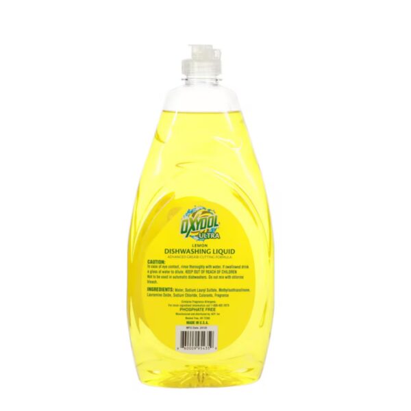 Détergent Liquide Cuisine Oxydol Ultra Dishwashing Citron 887 ml – Image 3