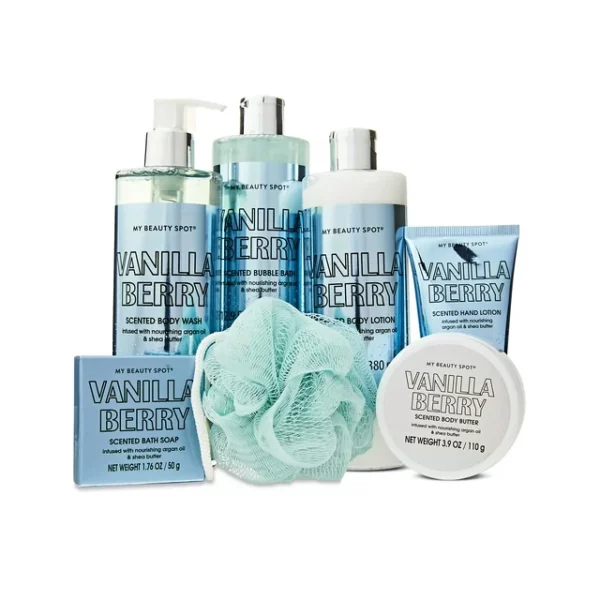 Collection Bain et Soins du Corps My Beauty Spot Vanilla Berry 7 Pièces – Image 2