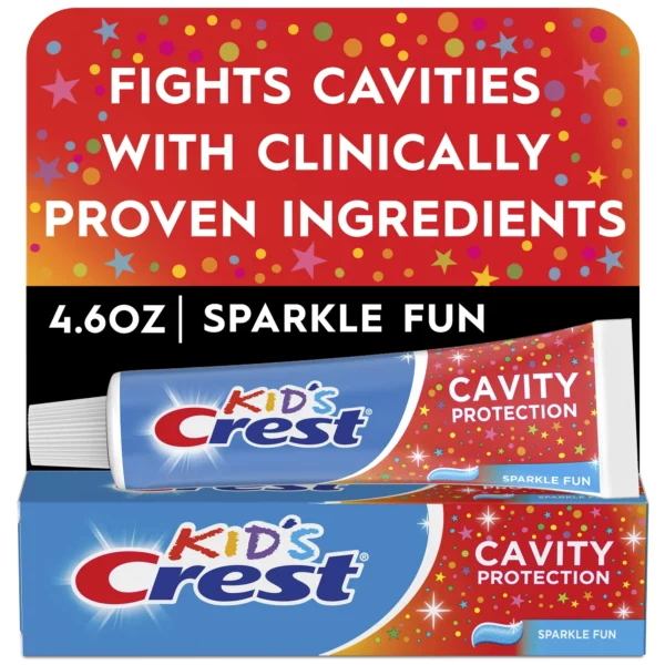 Dentifrice Enfant Anti-Caries Crest Kids Cavity Protection Saveur Sparkle Fun, 130 g – Image 6