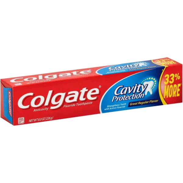 Dentifrice Colgate Cavity Protection Anti-Caries au Fluor, Goût Classique, 226 g