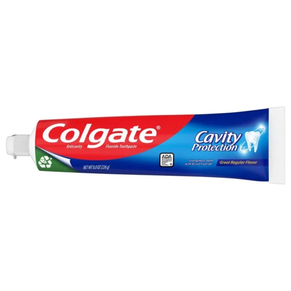 Dentifrice Colgate Cavity Protection Anti-Caries au Fluor, Goût Classique, 226 g – Image 2