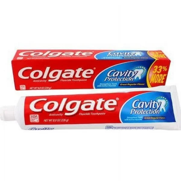 Dentifrice Colgate Cavity Protection Anti-Caries au Fluor, Goût Classique, 226 g – Image 3