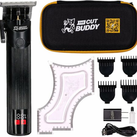 Tondeuse Sans Fil avec 4 Sabots & Outil de Finition - Coupe Précise Homme | The Cut Buddy