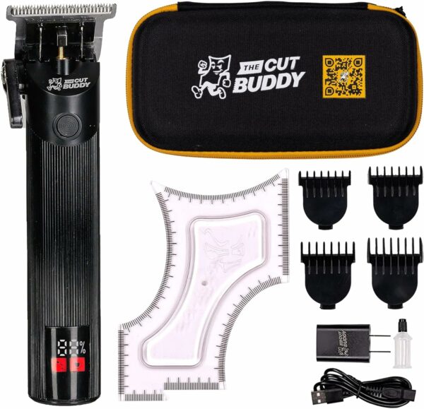 Tondeuse Sans Fil avec 4 Sabots & Outil de Finition - Coupe Précise Homme | The Cut Buddy