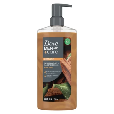 Gel Douche Dove Men+Care Restore, Revitalisant Bois de Santal & Cardamome, 769 ml