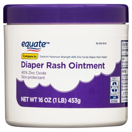 Pommade Anti-Irritation Equate Pour Bébé Avec 40 % d’Oxyde de Zinc, 453 g