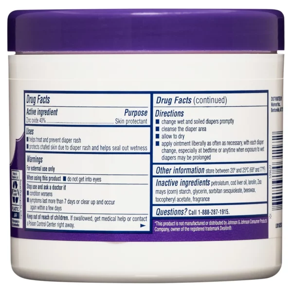 Pommade Anti-Irritation Equate Pour Bébé Avec 40 % d’Oxyde de Zinc, 453 g – Image 2